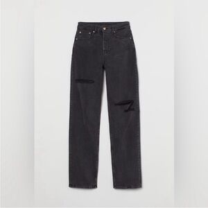H&M Divided High Rise Jeans with Distressing